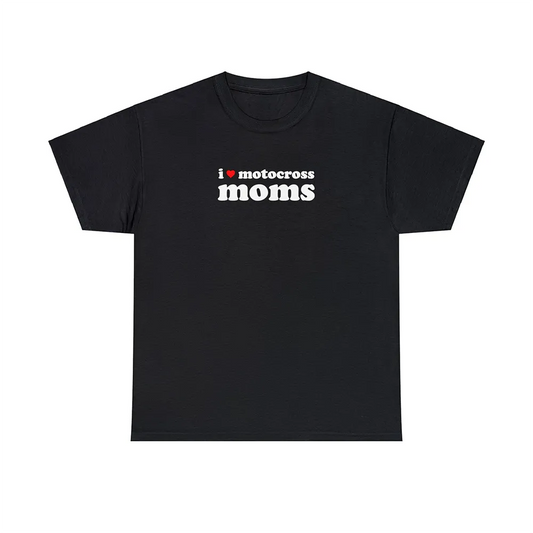 I Love Motocross Moms Black T-Shirt