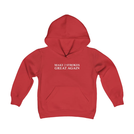Make 2 Strokes Great Again Red Youth Hoodie