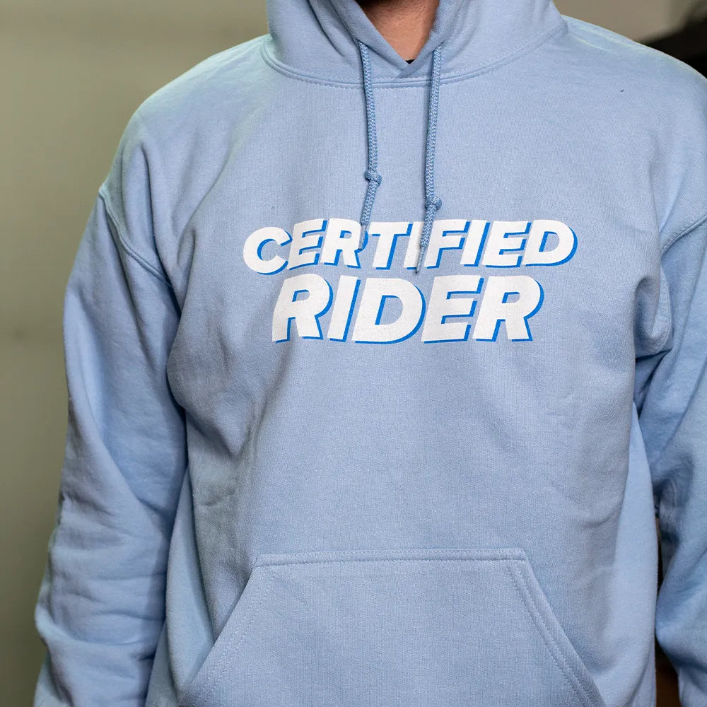 Certified Rider Blue Hoodie