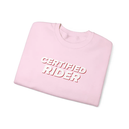 Certified Rider Pink Crewneck