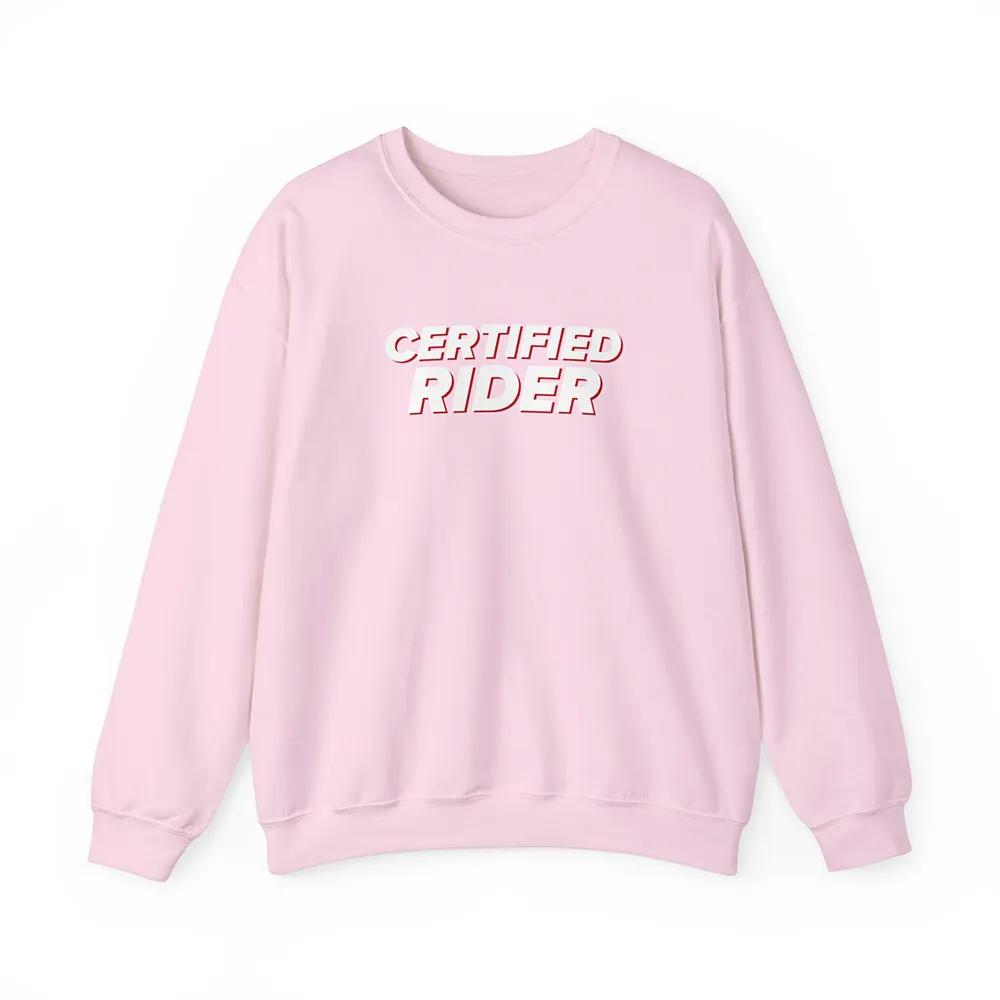 Certified Rider Pink Crewneck