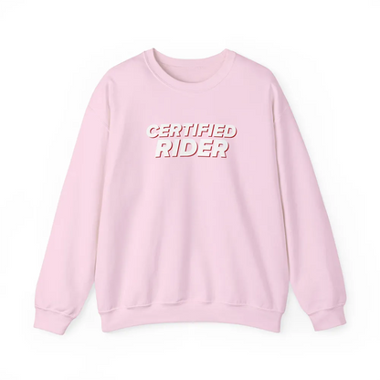 Certified Rider Pink Crewneck