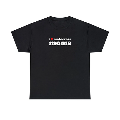 I Love Motocross Moms Black T-Shirt